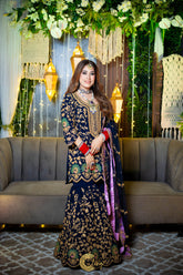 Embroidered Garara Suit